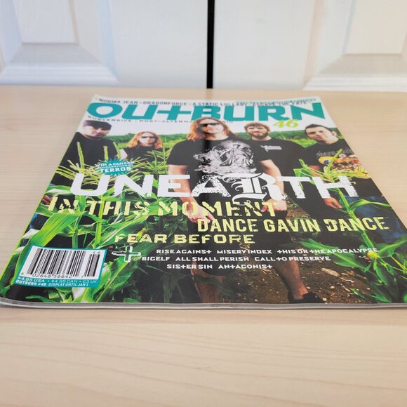 OUTBURN Magazine Issue #46 2008 UNEARTH In This Moment Dragonforce Metal Music - Picture 4 of 5